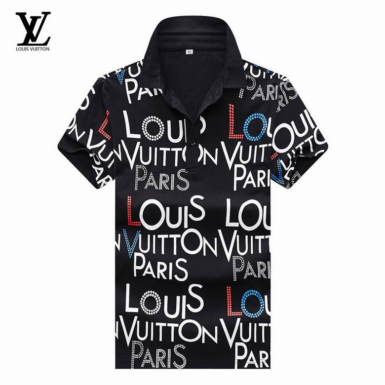 Louis Vuitton POLO shirts men-LV3008P